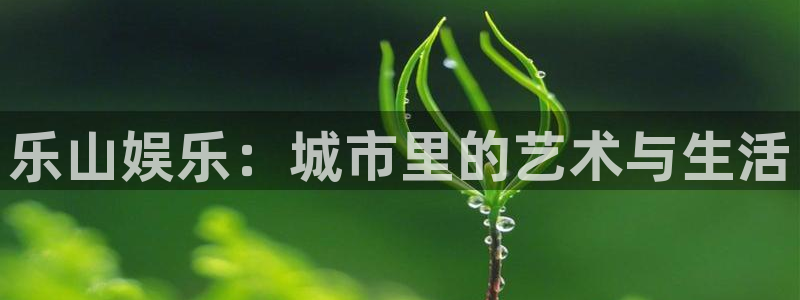 pg电子|平台：乐山娱乐：城市里的艺术与生活