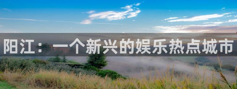电子pg麻将胡了下载：阳江：一个新兴的娱乐热点城市